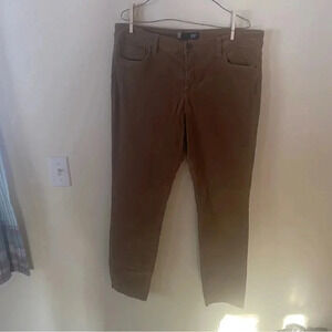 Kut From the Kloth Diana Fab Ab High Rise Skinny Tan Corduroy Pant 16 *flaw*
